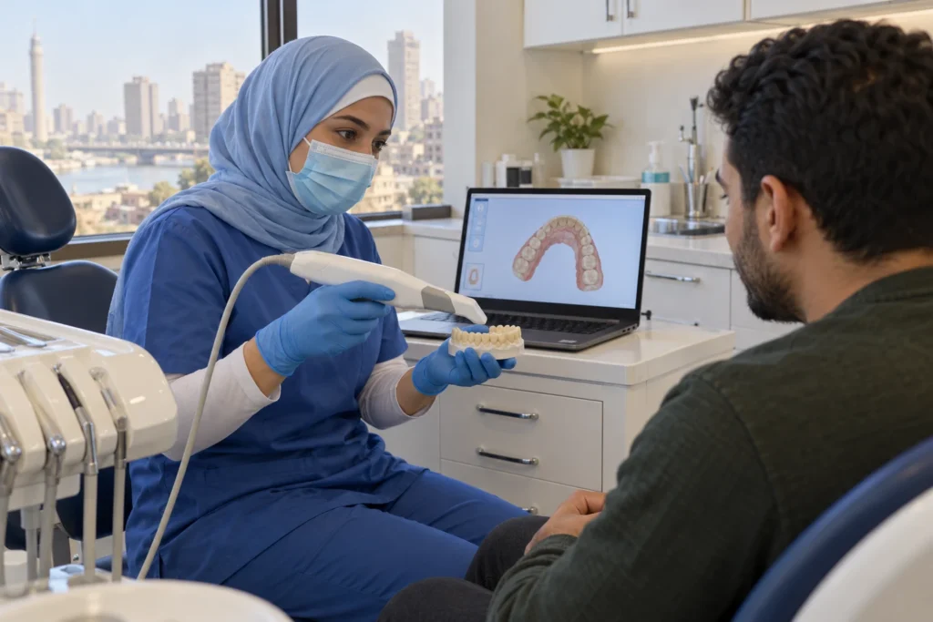 شرح المسح الرقمي للأسنان داخل العيادة